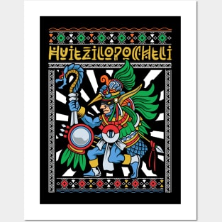 Aztec god of war and the sun - Huitzilopochtli Posters and Art